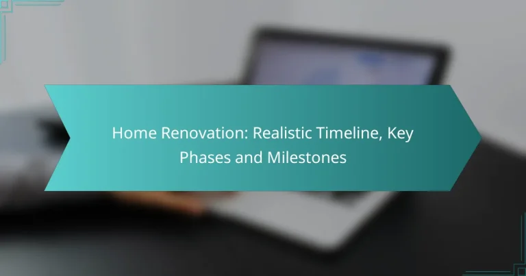 Renovación del Hogar: Cronograma Realista, Fases Clave y Hitos