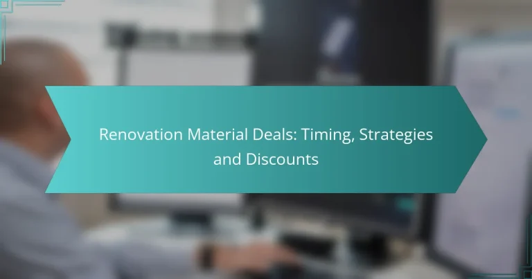 Ofertas de Materiales para Renovación: Cronograma, Estrategias y Descuentos